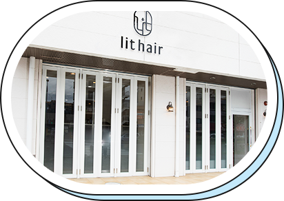 lit hairの店舗の外観
